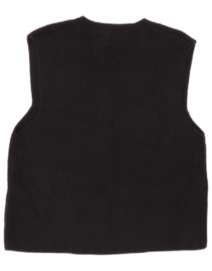 Vesta Zara Femei Tank Top UK 14 Medium Negru