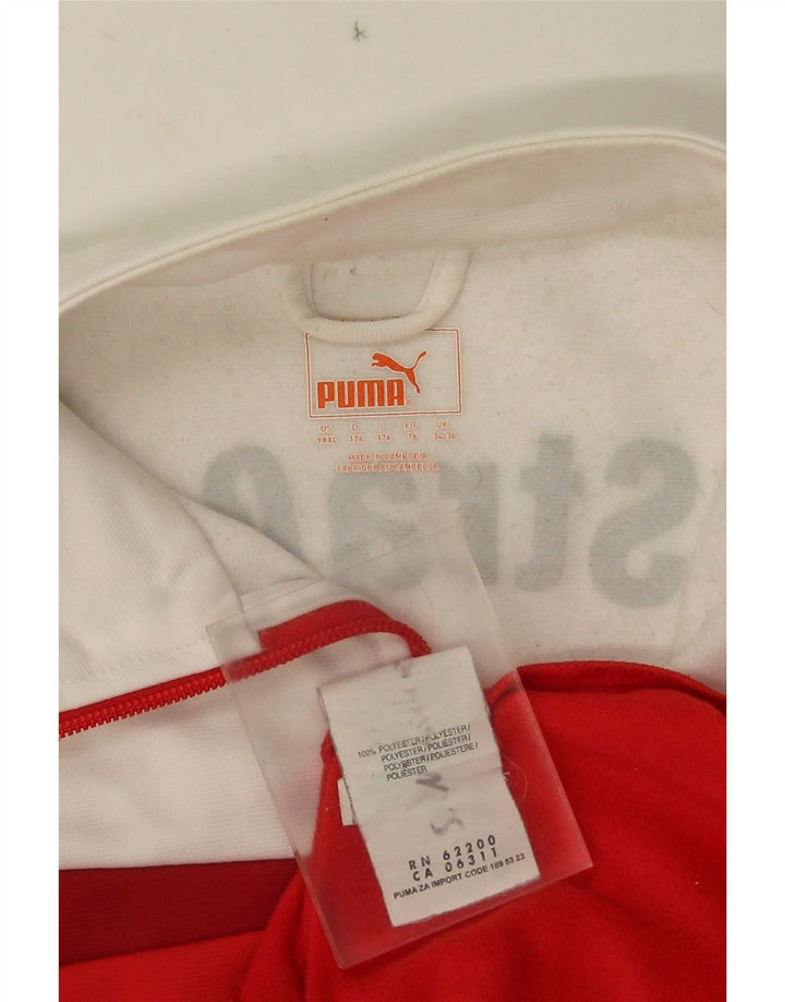 Jachetă de trening cu grafic Puma pentru băieți, 15-16 ani, roșu colorblock