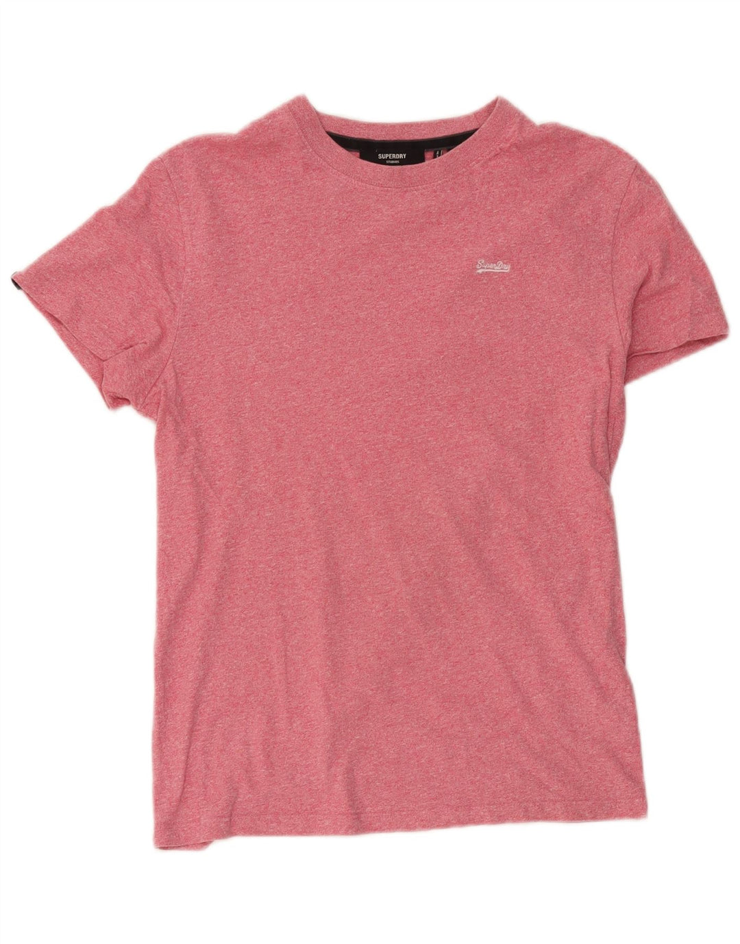 Tricou Superdry pentru bărbați Top mediu roz din bumbac cu pete