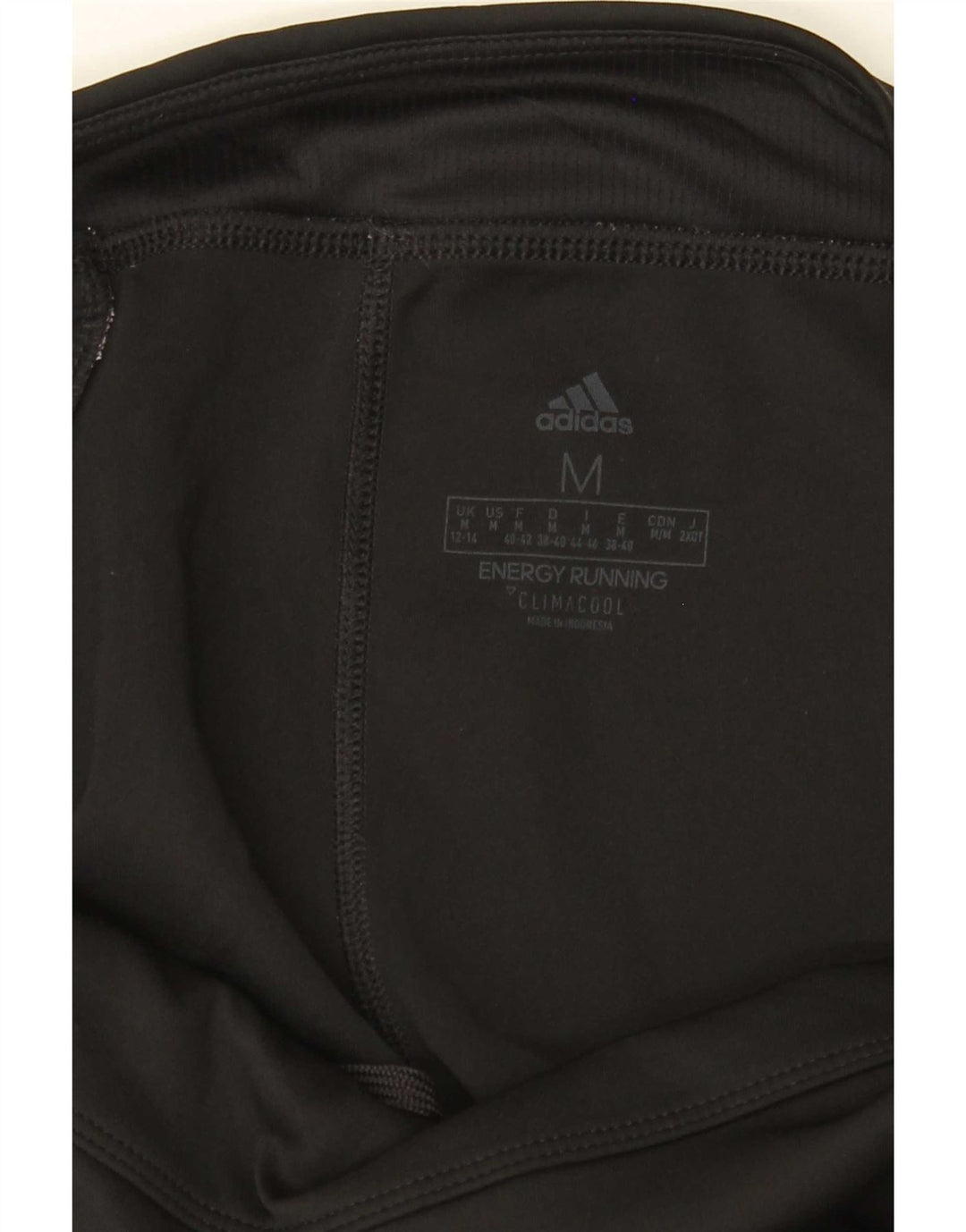 Adidas Climacool Crop Leggings pentru femei UK 12/14 Medium Black Colorblock