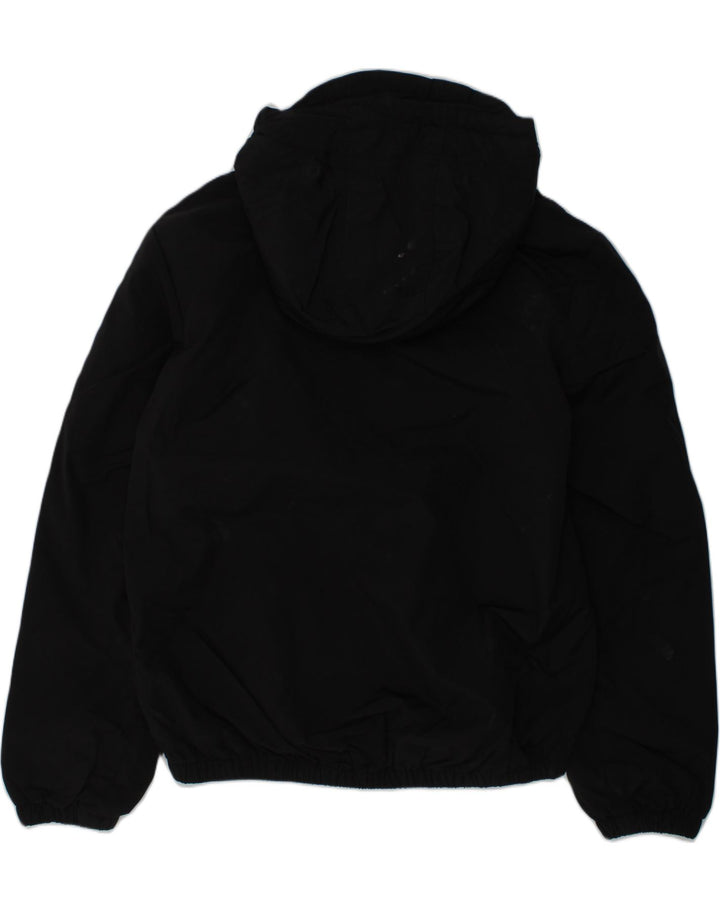LYLE & SCOTT Boys Hooded Bomber Jacket 10-11 Years Black Cotton | Vintage Lyle & Scott | Thrift | Second-Hand Lyle & Scott | Used Clothing | Messina Hembry 