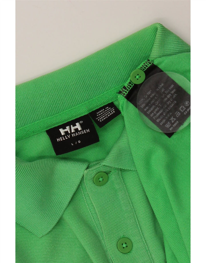 Helly Hansen tricou polo pentru bărbați, bumbac verde mare