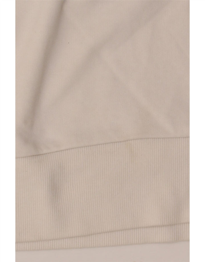 Pulover oversize PUMA Crop pentru femei UK 14 Bumbac alb mediu