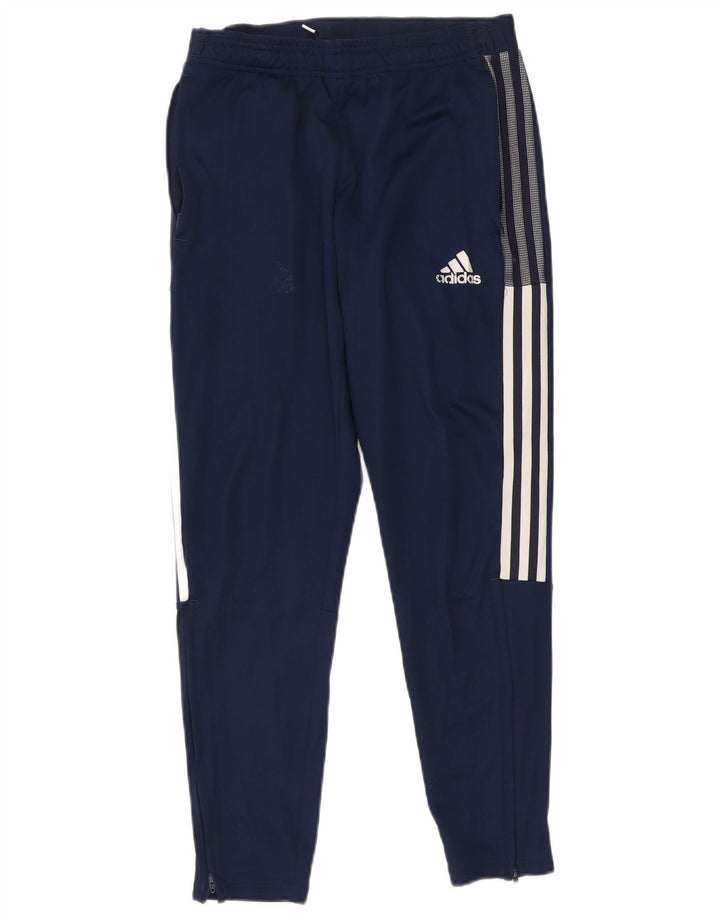 Pantaloni de trening Adidas Primegreen pentru bărbați, poliester mediu bleumarin