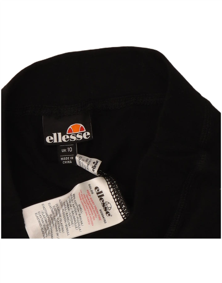 Leggings cu grafic pentru femei Ellesse UK 10, bumbac negru mic