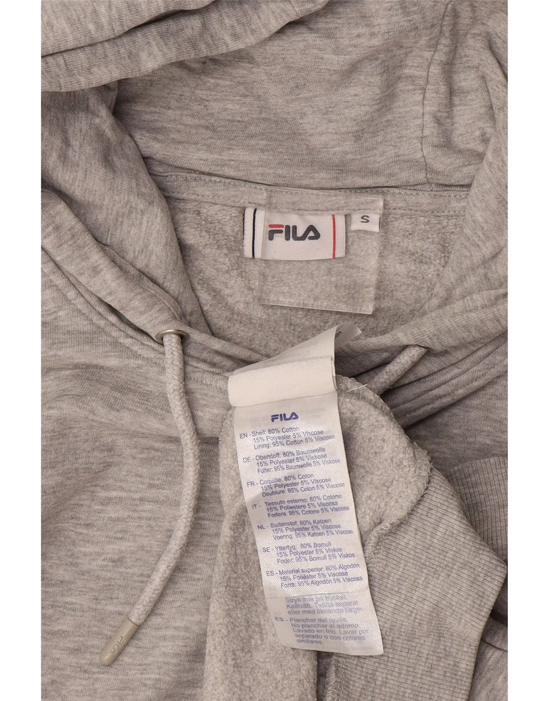 Pulover FILA pentru bărbați, bumbac, gri mic