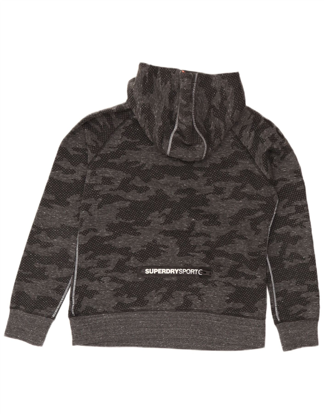Trening complet cu grafic Superdry pentru femei UK 18 XL poliester camuflaj gri