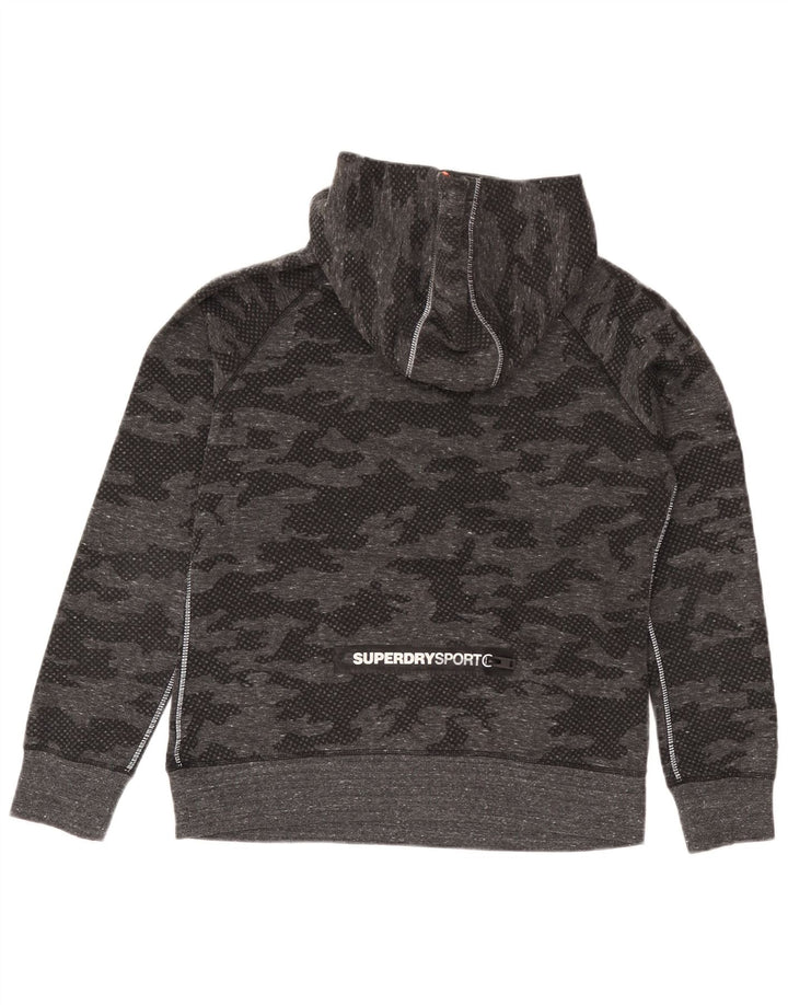 Trening complet cu grafic Superdry pentru femei UK 18 XL poliester camuflaj gri
