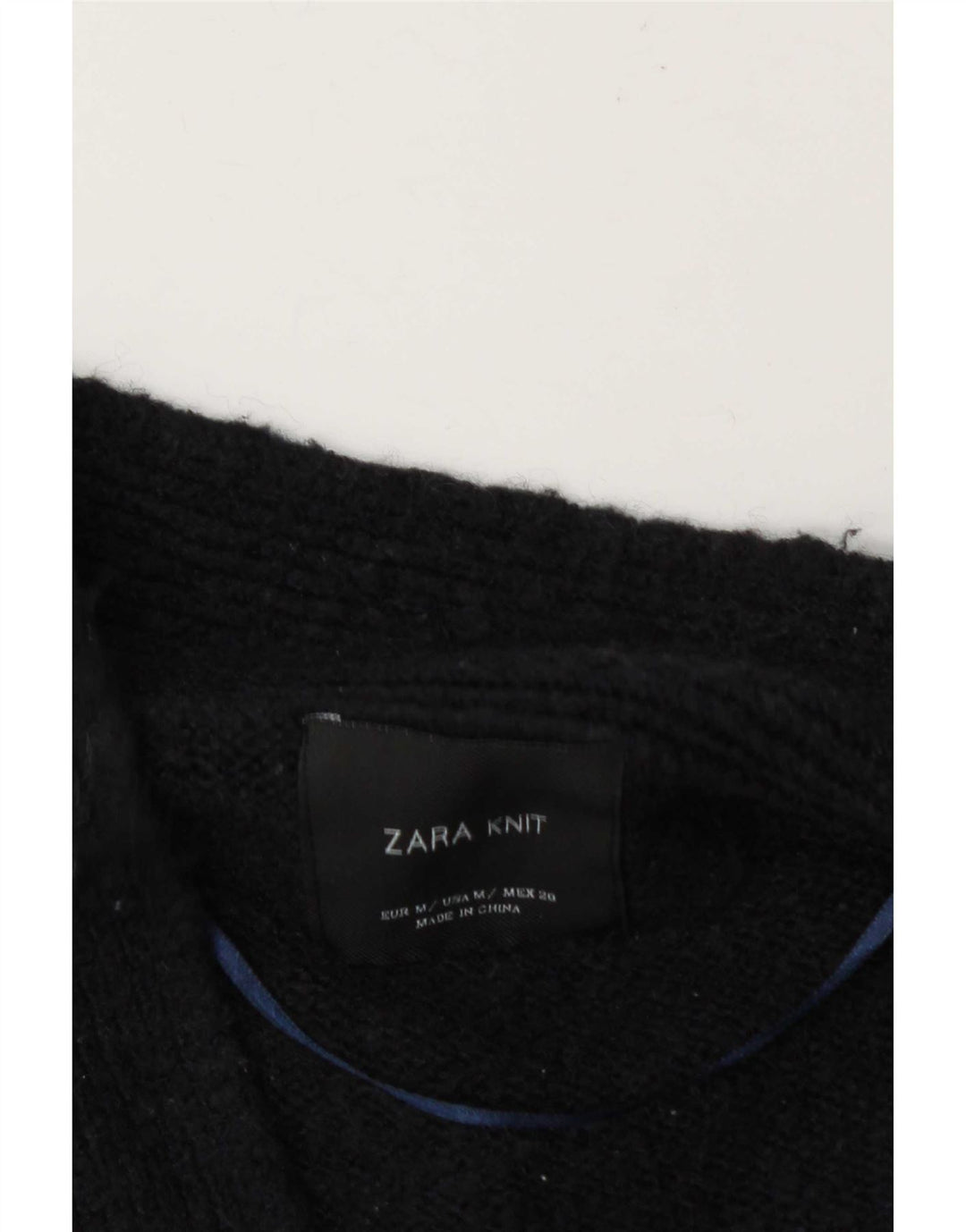 Pulover cardigan deschis pentru femei Zara UK 14 Medium Bleumarin