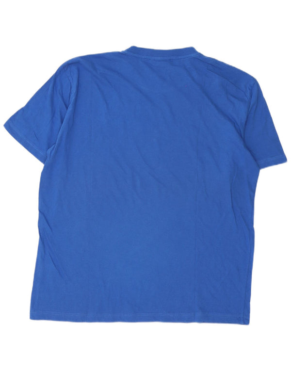 Diadora Mens Graphic T-Shirt Top XL Blue Cotton