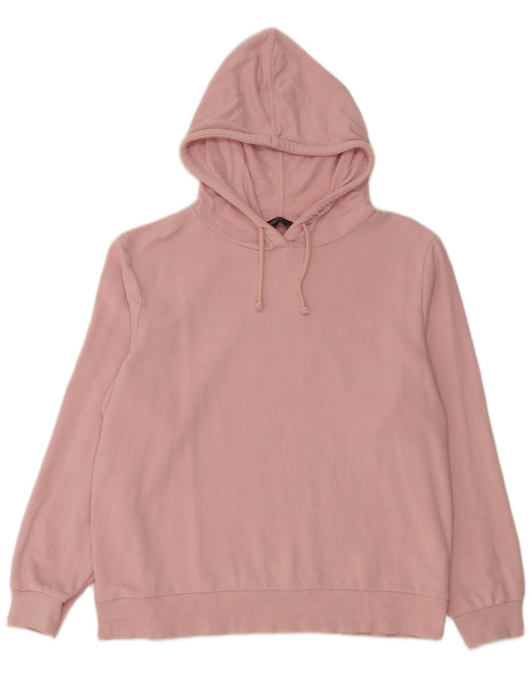 Pulover cu glugă supradimensionat pentru femei Marks & Spencer UK 16 mare bumbac roz