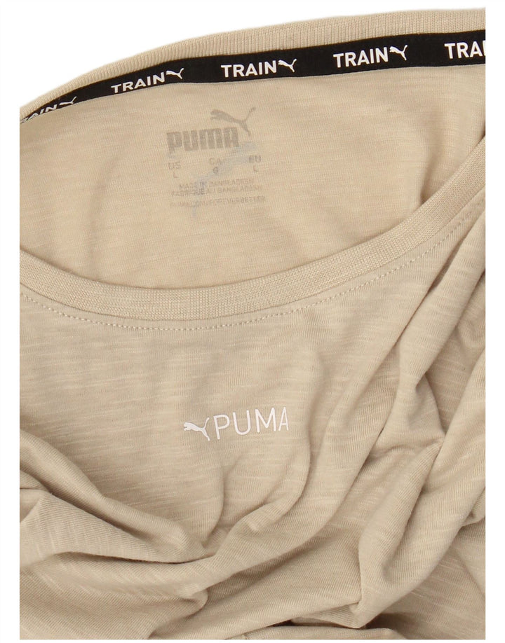 Tricou pentru bărbați Puma Top Large Beige Flecked