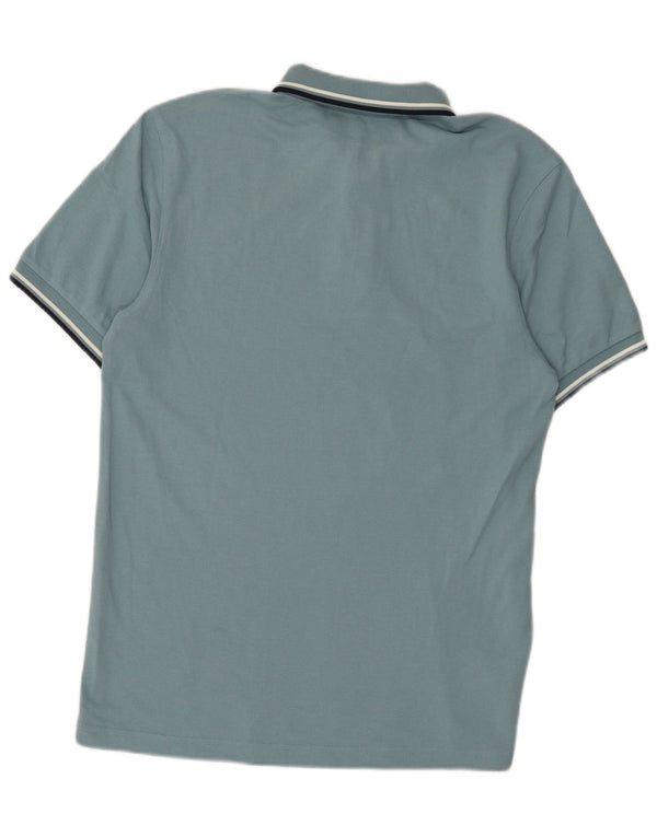 Cămașă polo Fred Perry pentru bărbați, bumbac cu dungi albastre medii