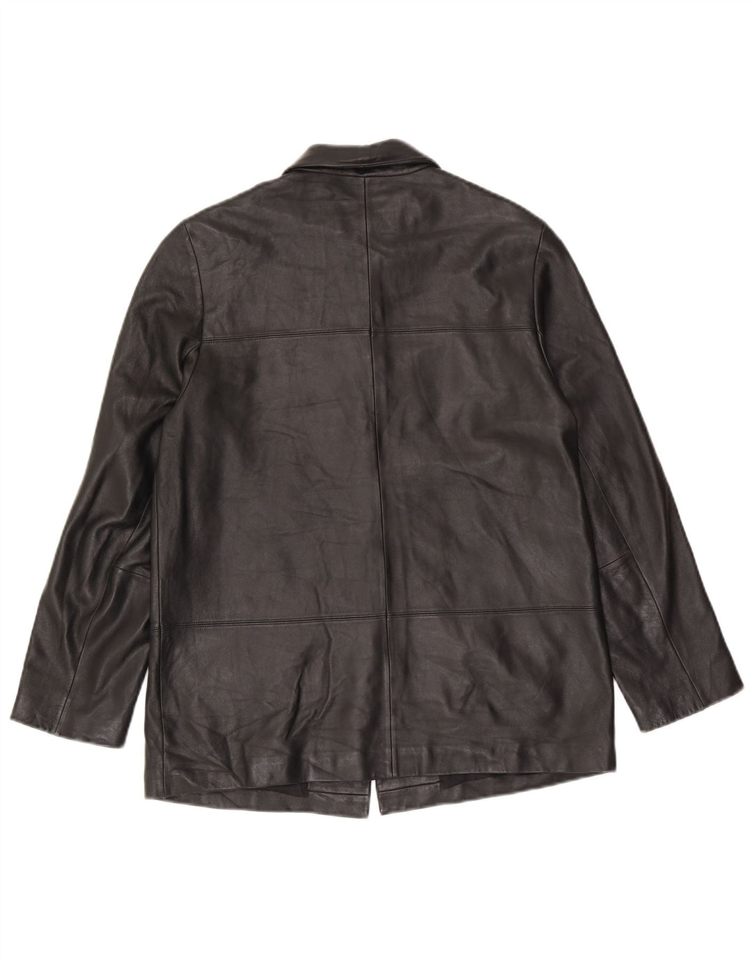 Geacă de piele Marks & Spencer pentru femei UK 12 Medium Black Leather