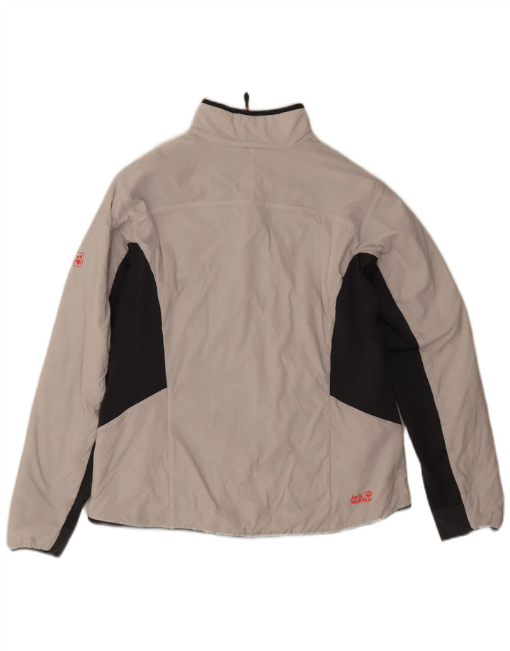Jack Wolfskin jachetă de vânt pentru femei UK 18 XL, alb, bloc de culoare