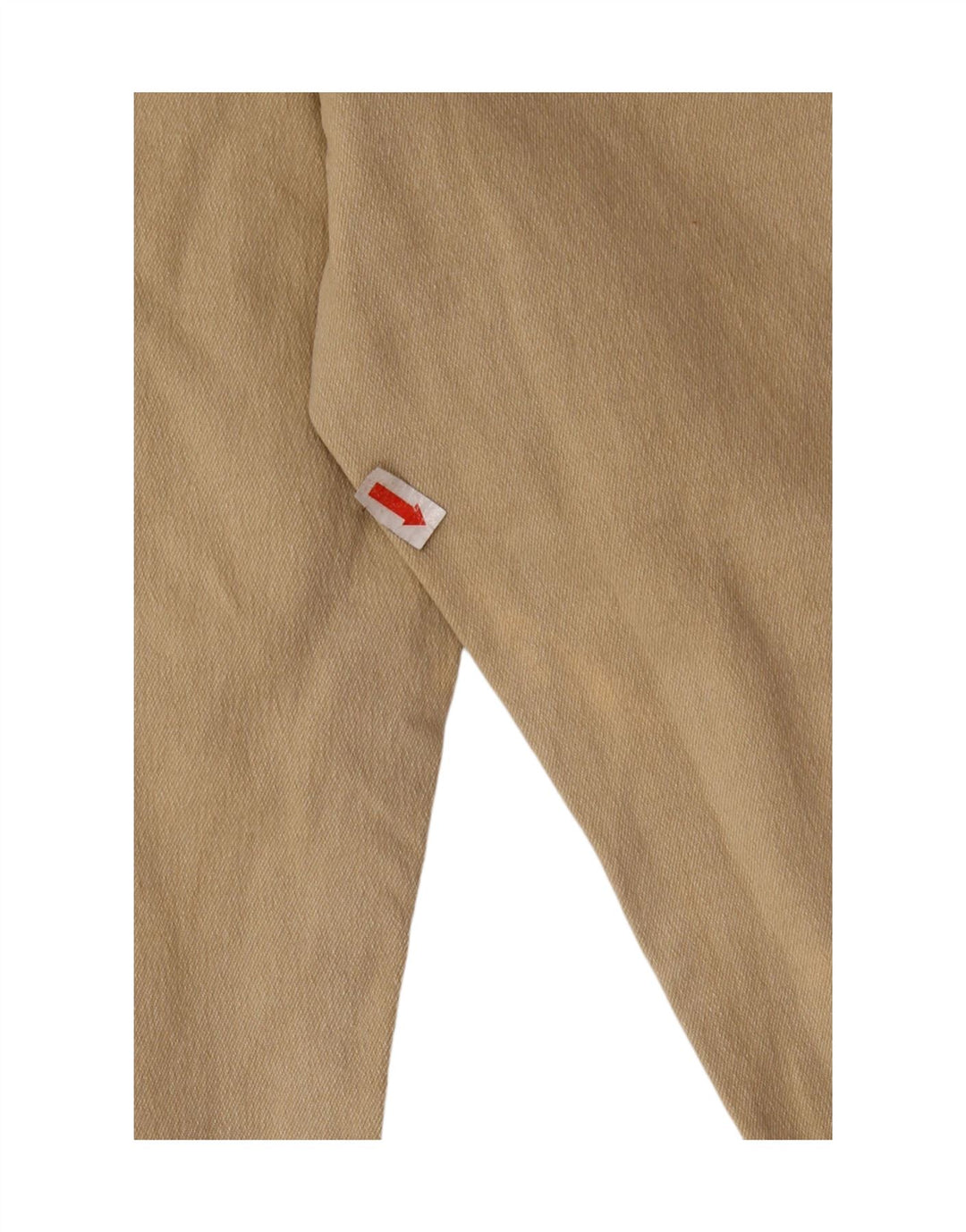 Pantaloni drepți casual pentru femei vintage IT 46 Large W28 L27 Bej Bumbac