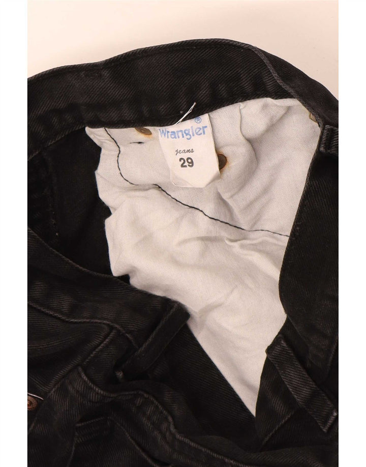 Blugi drepti pentru bărbați Wrangler W29 L29 bumbac negru