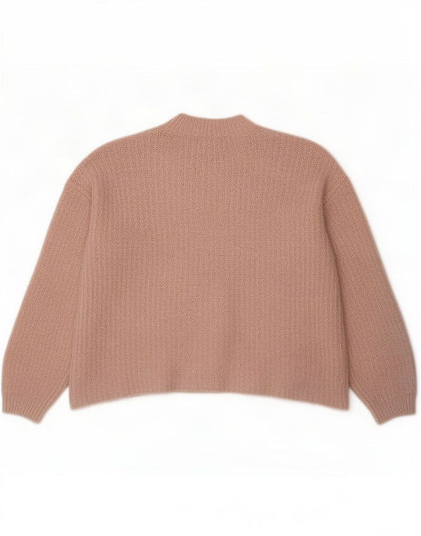 Marks & Spencer Pulover supradimensionat pentru femei cu decolteu rotund UK 14 Roz mediu
