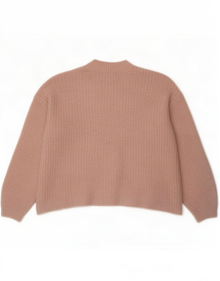 Marks & Spencer Pulover supradimensionat pentru femei cu decolteu rotund UK 14 Roz mediu