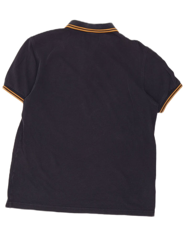 Cămașă polo Fred Perry pentru bărbați, bumbac, albastru bleumarin mediu