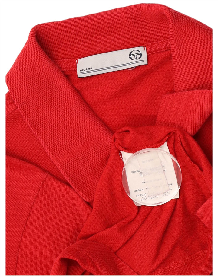 Tricou polo Sergio Tacchini pentru bărbați IT 50 Bumbac Roșu Mediu