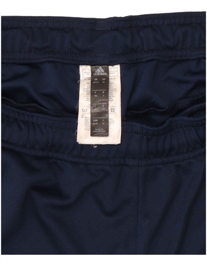 Pantaloni de trening Adidas pentru bărbați Marea Britanie 40/42 Poliester mediu albastru bleumarin