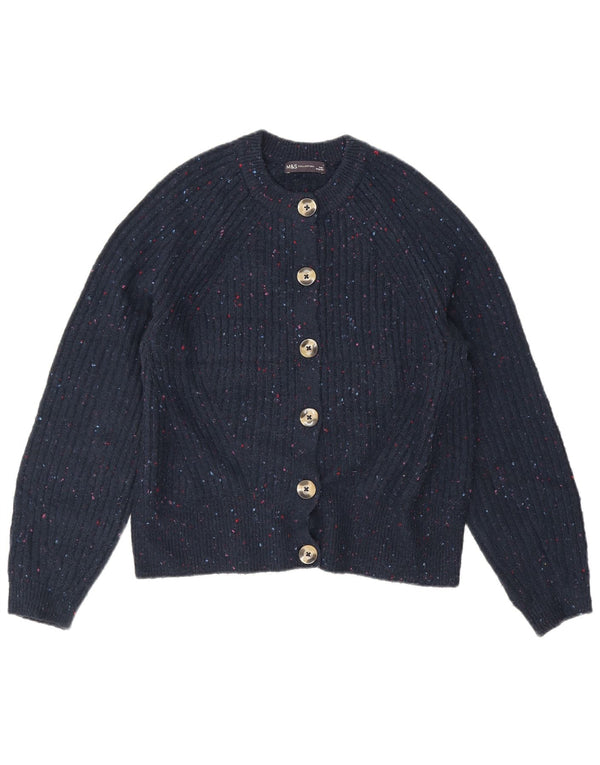 Pulover cardigan pentru femei Marks & Spencer UK 14 Medium Bleumarin Pete