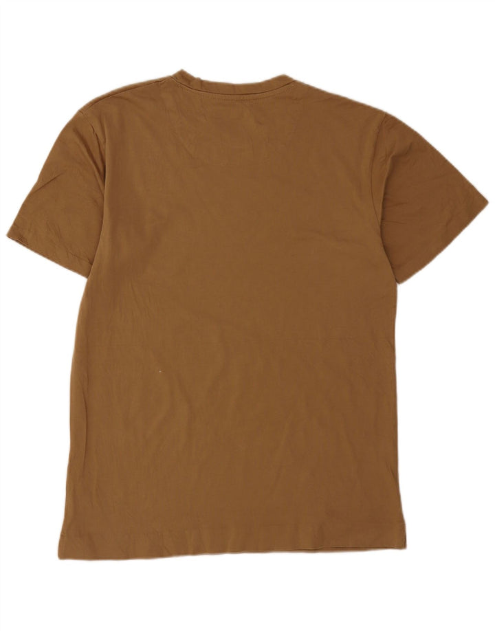 Tricou pentru bărbați Zara Top Mediu Bej Bumbac