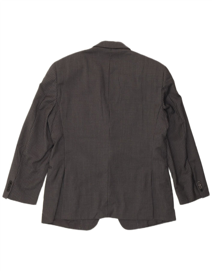 Jachetă pentru bărbați Tommy Hilfiger, cu 2 nasturi, UK 40 Lână mare, gri cu dungi