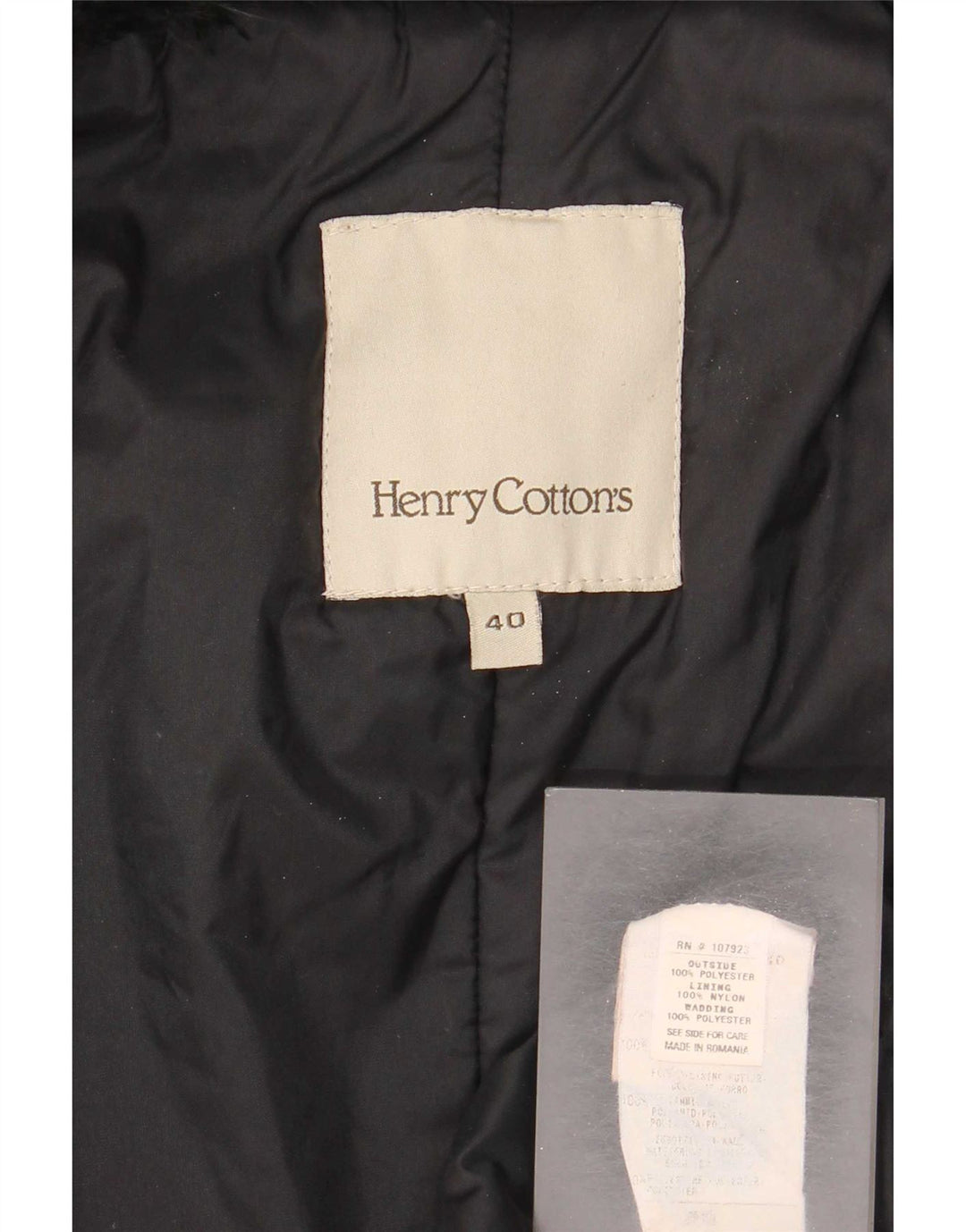 Palton pentru femei Henry Cottons IT 40 Poliester negru mic