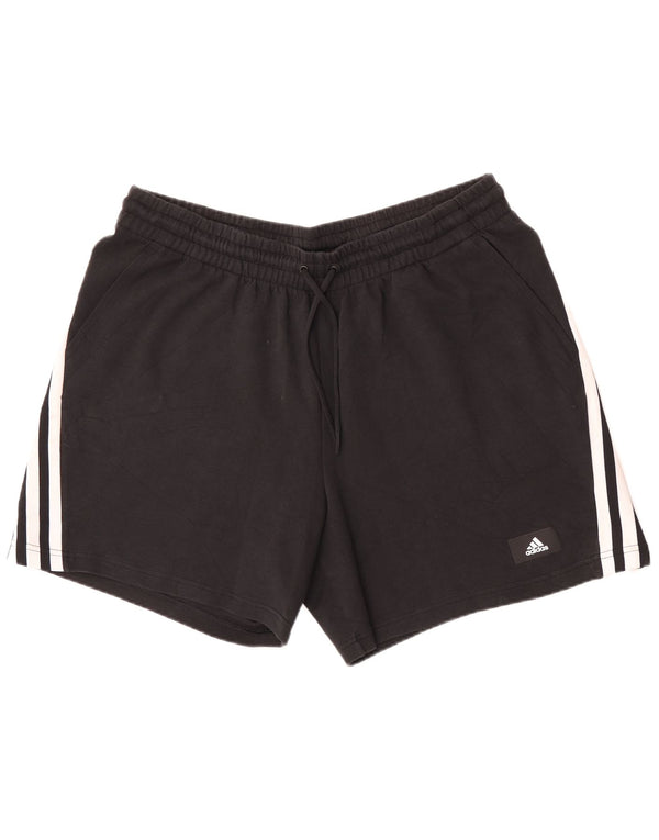 Pantaloni scurți sport pentru bărbați Adidas 2XL, bumbac negru