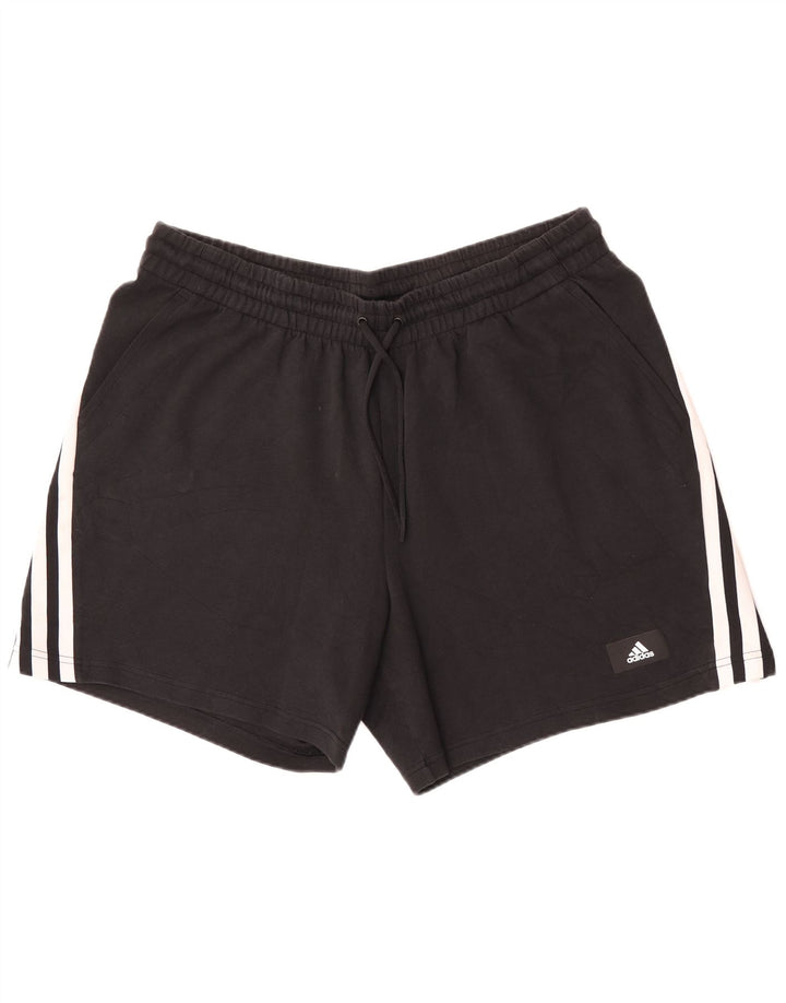 Pantaloni scurți sport pentru bărbați Adidas 2XL, bumbac negru