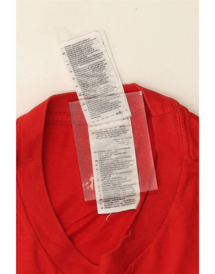 Tricou grafic ADIDAS pentru bărbați Top mic bumbac roșu