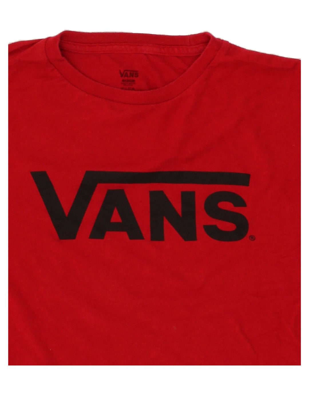 VANS Mens Graphic T-Shirt Top Medium Red Cotton Vintage Vans and Second-Hand Vans from Messina Hembry 