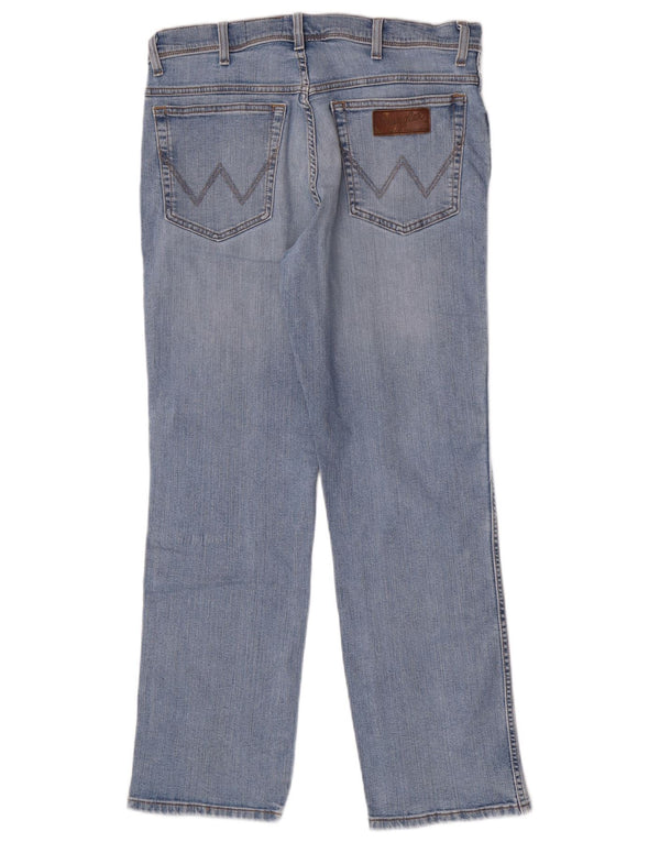 Blugi drepte stretch pentru bărbați Wrangler Texas W34 L30 bumbac albastru