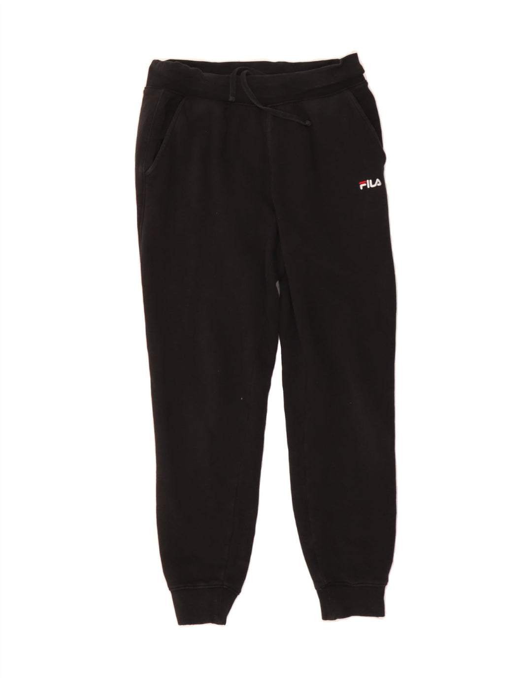 FILA Mens Tracksuit Trousers Joggers Small  Black Cotton Vintage Fila and Second-Hand Fila from Messina Hembry 