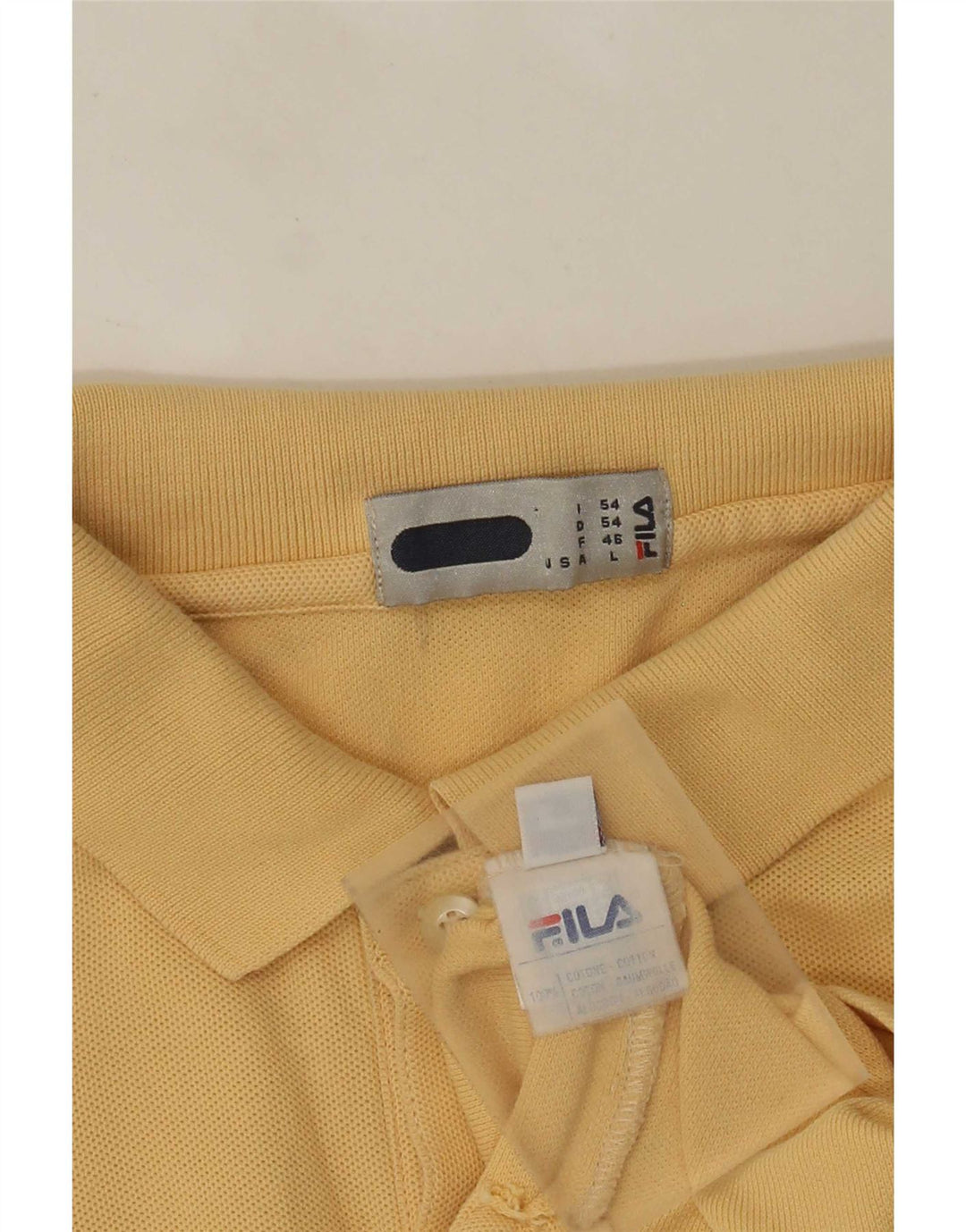 Tricou Polo Fila Bărbați IT 54 Mare Bumbac Galben