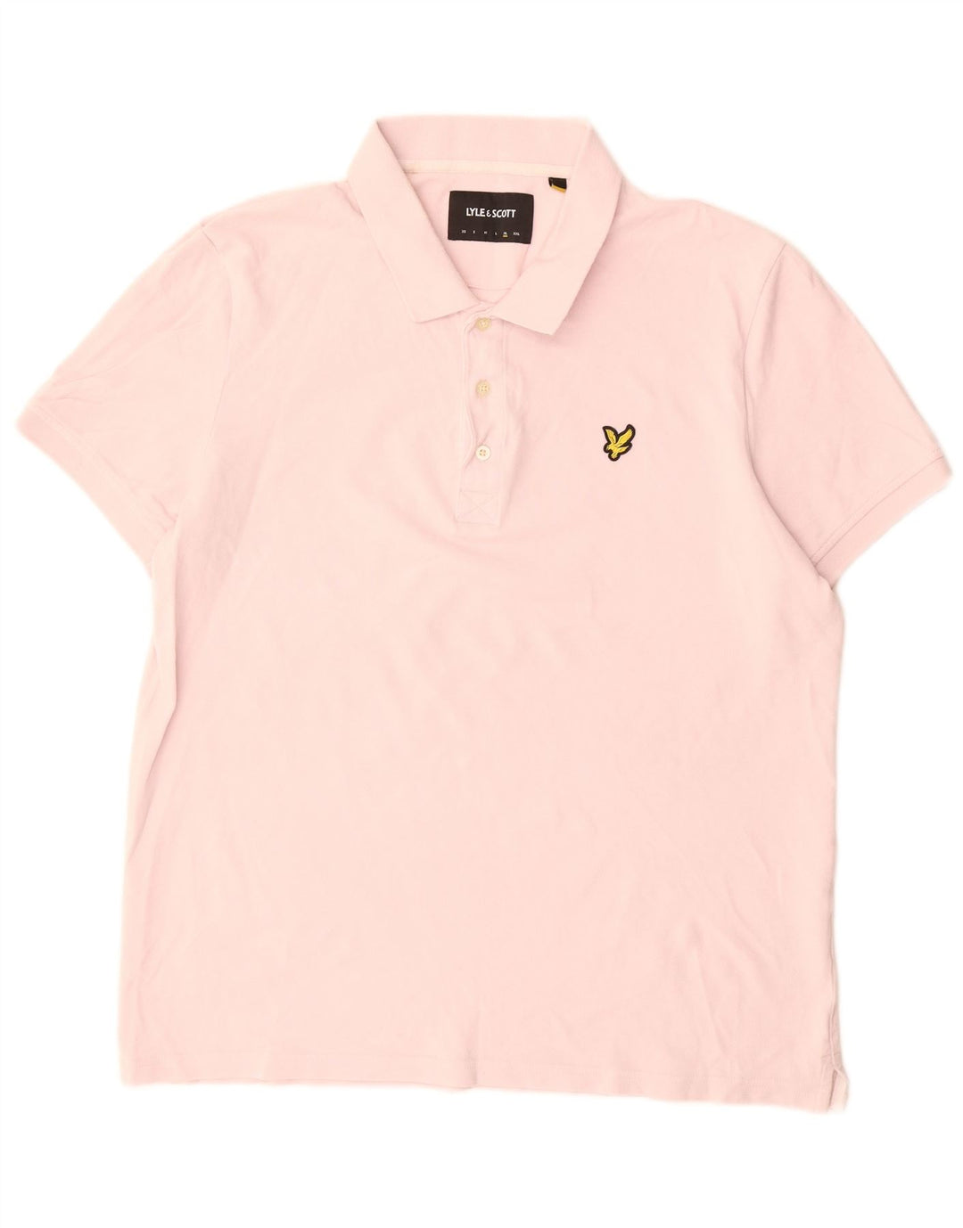 Tricou polo pentru bărbați Lyle & Scott, bumbac roz XL