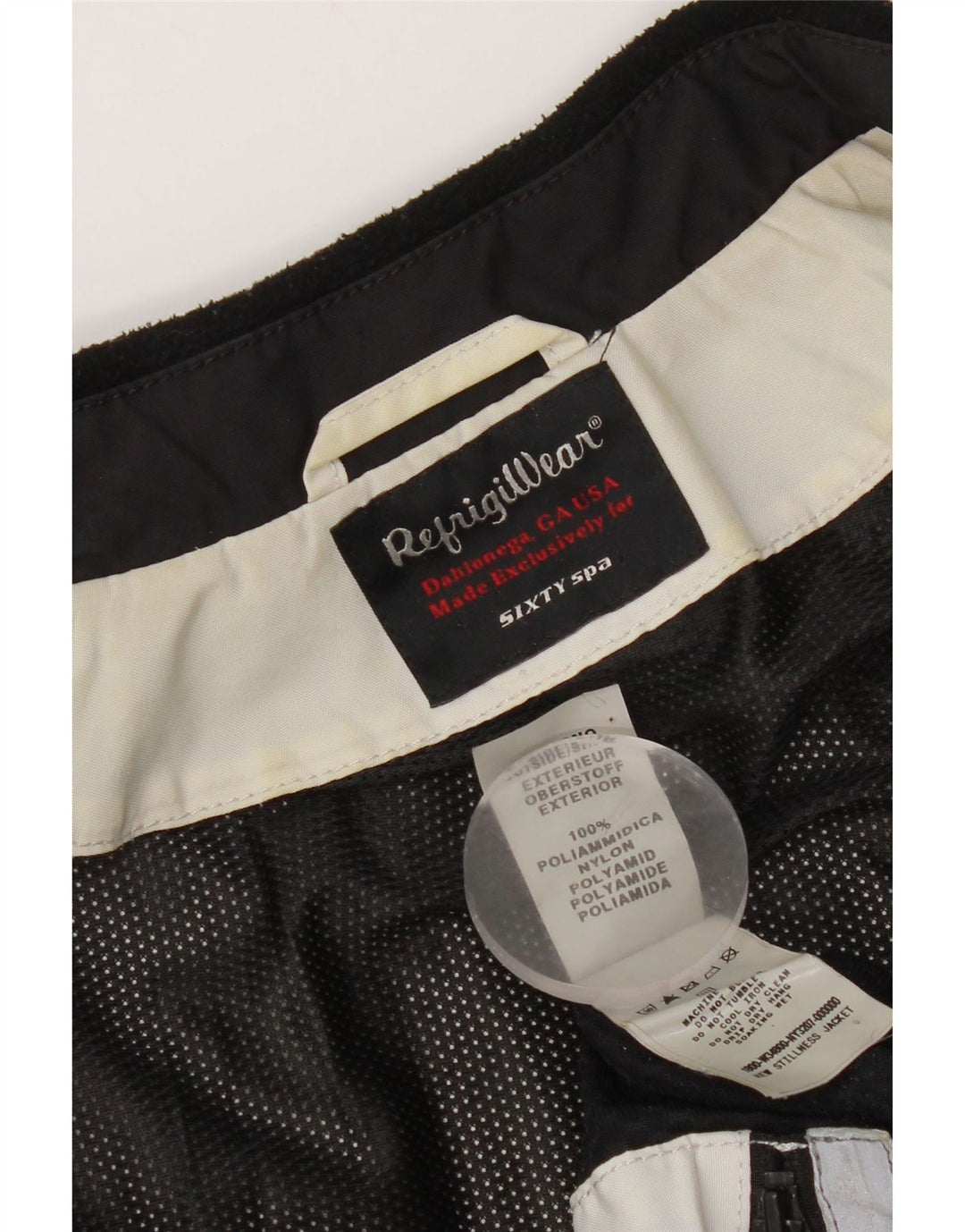 Jachetă de ploaie pentru femei Refrigiwear UK 14, mare, albă, din poliamidă