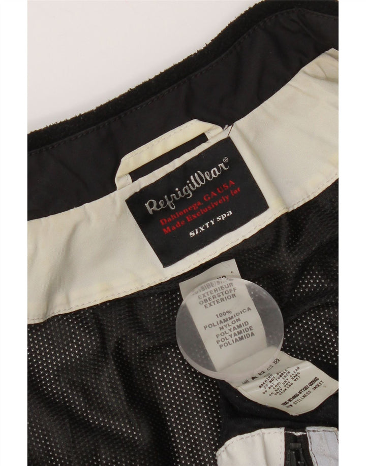 Jachetă de ploaie pentru femei Refrigiwear UK 14, mare, albă, din poliamidă