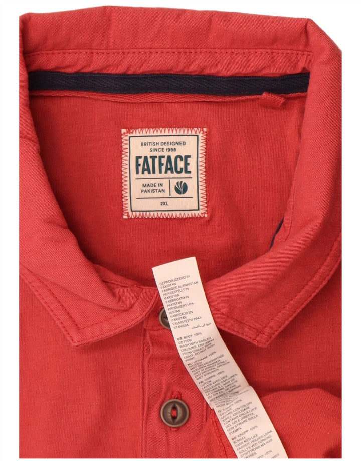 Tricou polo pentru bărbați Fat Face 2XL bumbac roșu