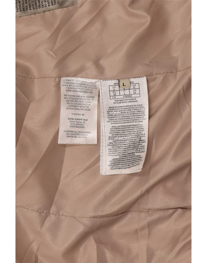Jachetă căptușită Guess pentru femei UK 12 Medium Beige Poliamidă