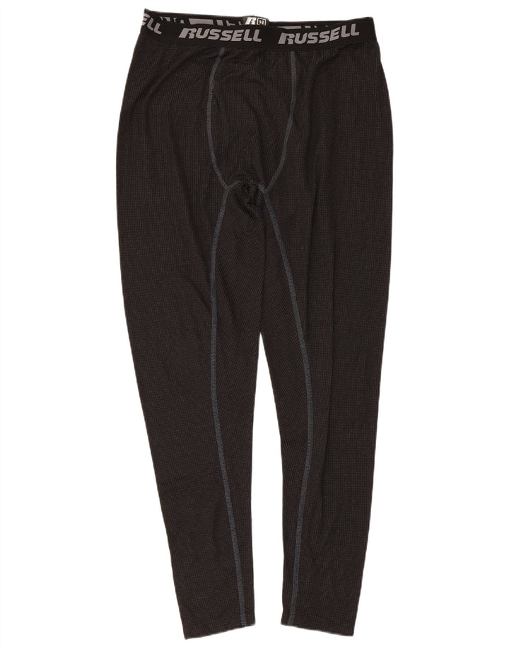 Leggings grafic Russell Athletic pentru bărbați, mari, negru, poliester