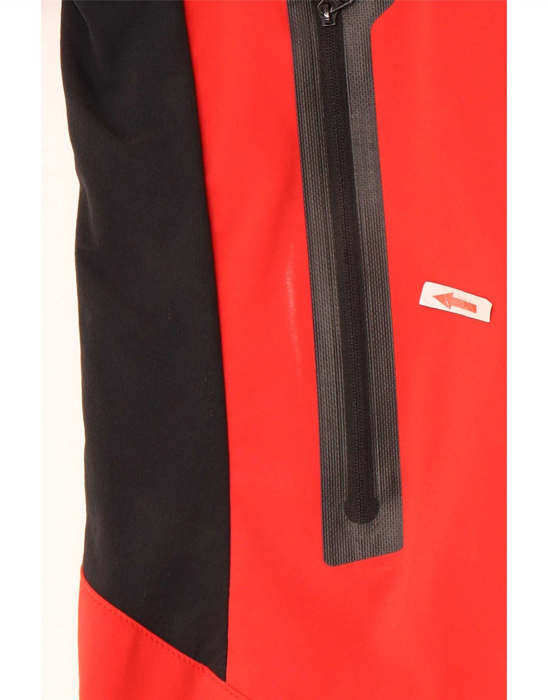 Jack Wolfskin Jachetă de ploaie cu glugă pentru bărbați UK 36/38 Medium Red Colorblock