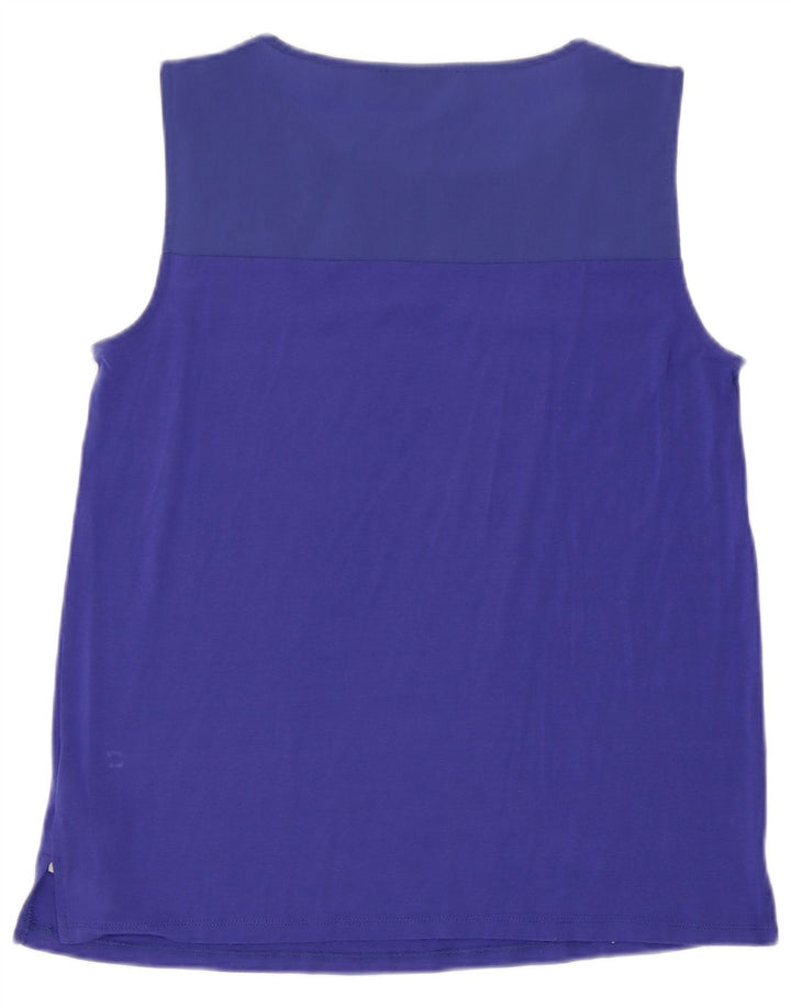 Vest Top Femei Liu Jo UK 6 XS Blue Viscose