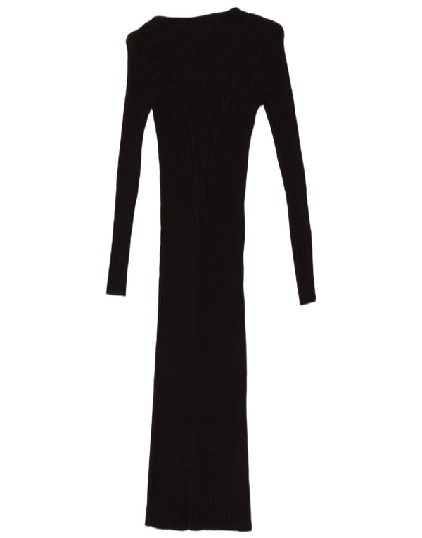 Rochie cu mânecă lungă pentru femei Zara UK 10 Mic Negru