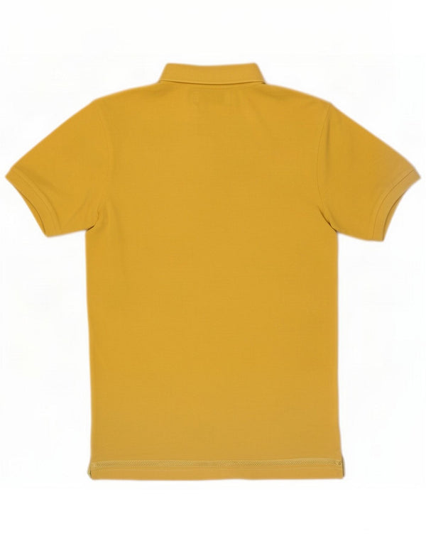Kappa Tricou polo pentru bărbați Mic galben bumbac