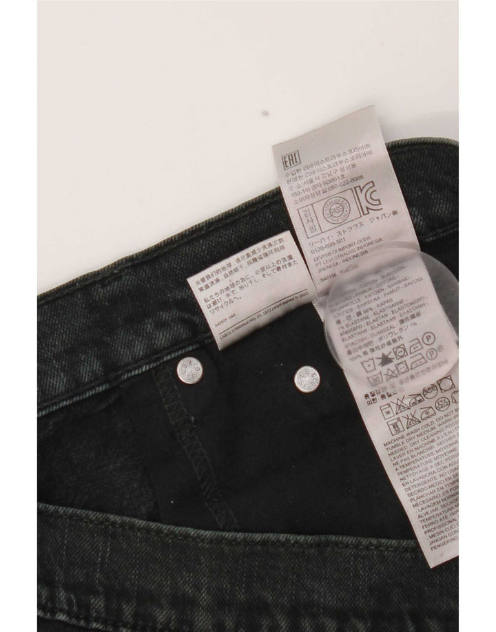 Blugi drepti pentru bărbați Levi's W34 L32 bumbac negru