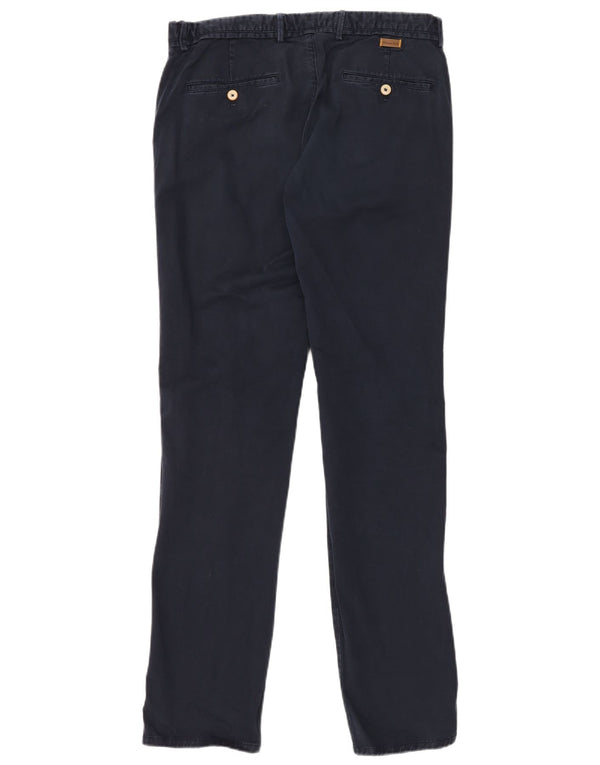 MASSIMO DUTTI Pantaloni Chino Slim Fit pentru bărbați EU 42 Large W32 L34 Bleumarin