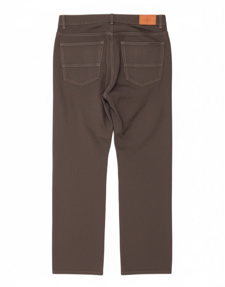 Pantaloni casual drepti Trussardi pentru femei W33 L29 poliester gri